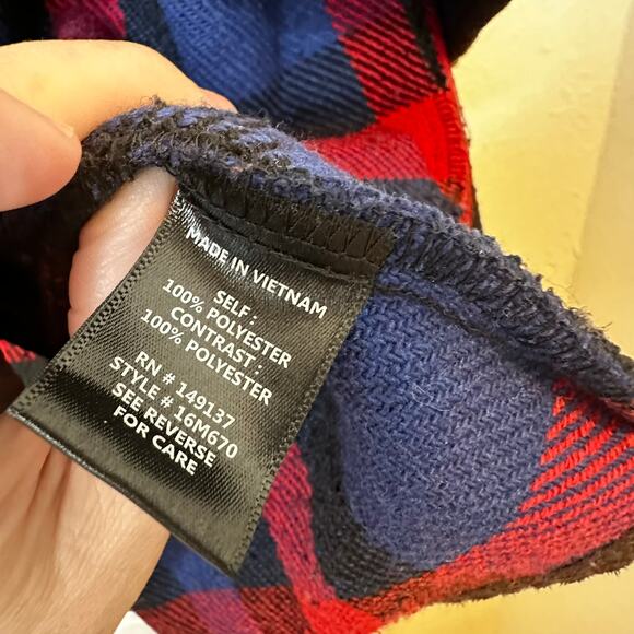 Altered State red and blue cardigan type vest  Size Large - Picture 7 of 10